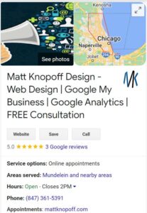 Google My Business (Google Local) profile