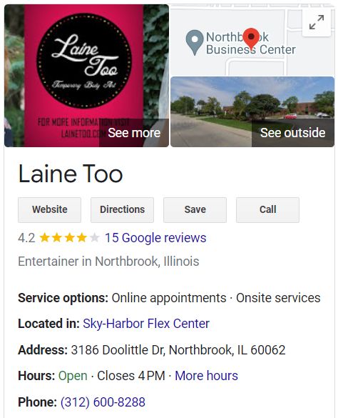 Laine Too Google Business