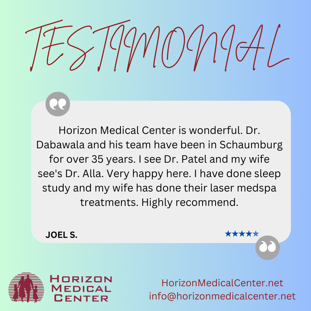 Horizon Medical Center testimonial